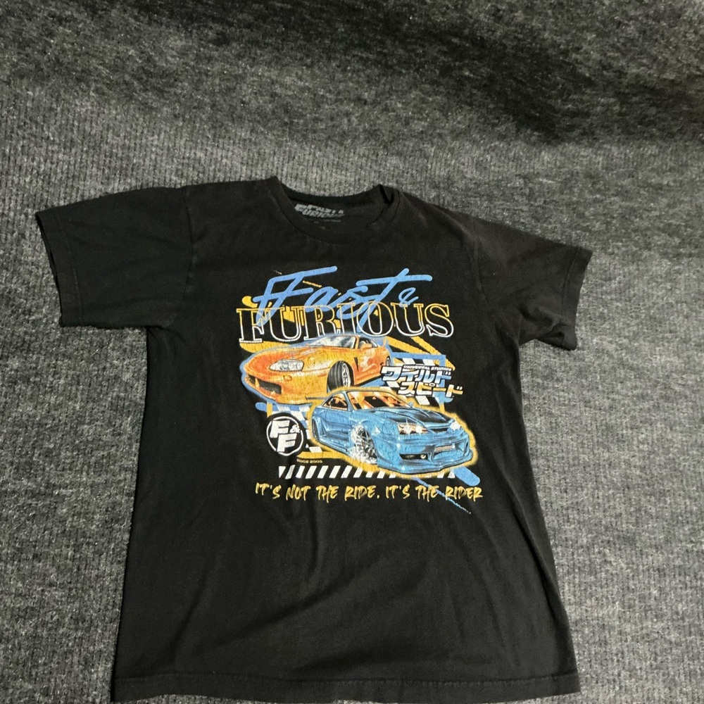 Universal Kids Black T-Shirt with Fast & Furious Graphic